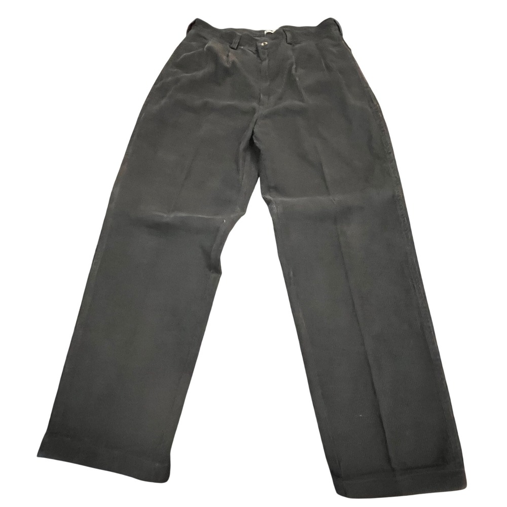 Bugle Boy Original Mens Corduroy Pants 32x30 Pleated Front Brown
